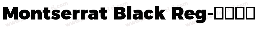 Montserrat Black Reg字体转换